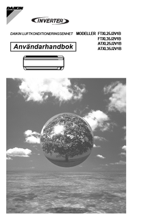 FTXL25-35JV,ATXL25-35JV_3PSV377621-2H_Operation manual_Swedish download